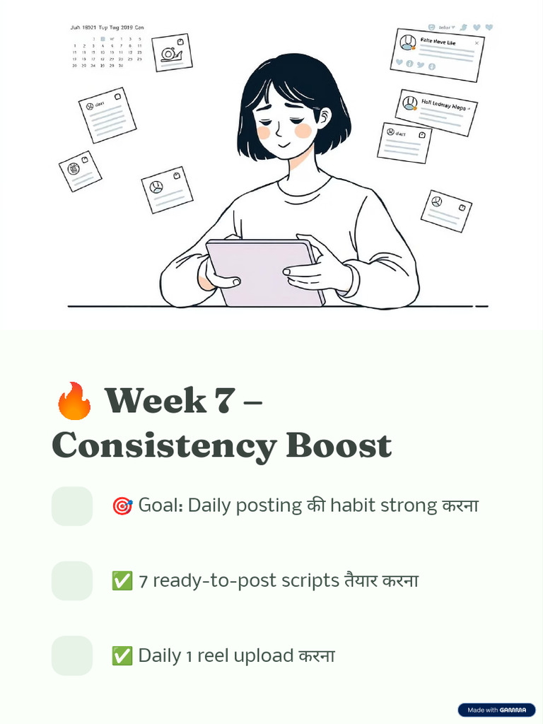 Week 7 Consistency Boost | PDF