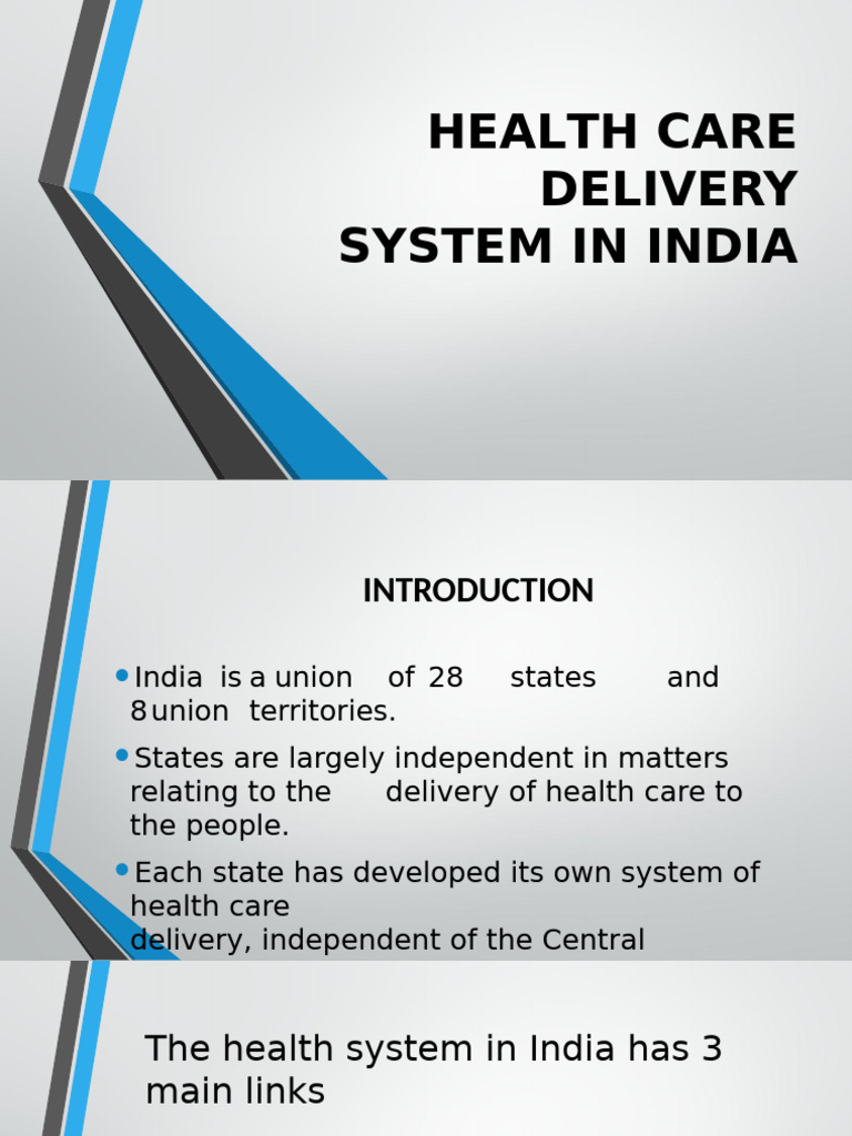 Health Care Delivery System in India | PDF | Health Care | Public Services