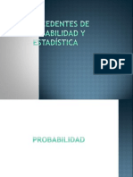 Antecedentes de Probabilidad y Estadística