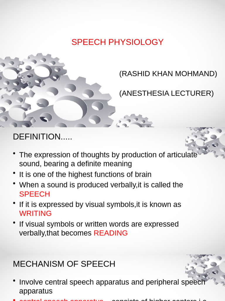 Understanding Speech Physiology and Disorders | PDF | Speech | Larynx