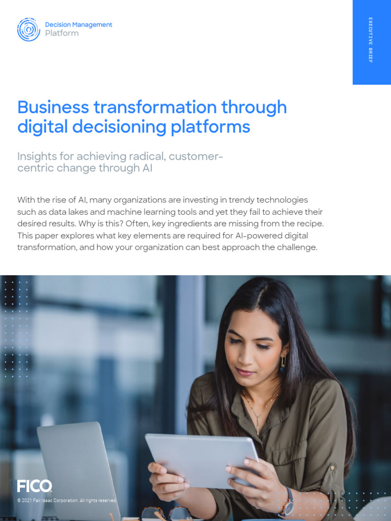 Business Transformation Through Digital Decisioning Platforms | PDF ...