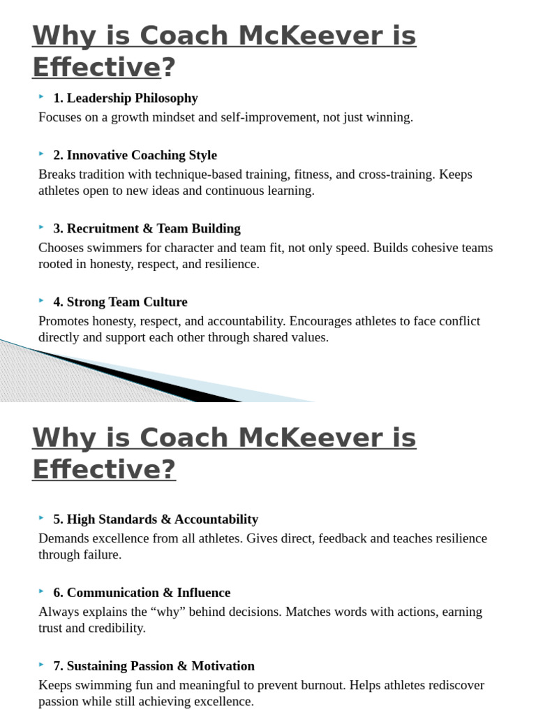 Coach McKeever's Effective Leadership Strategies | PDF