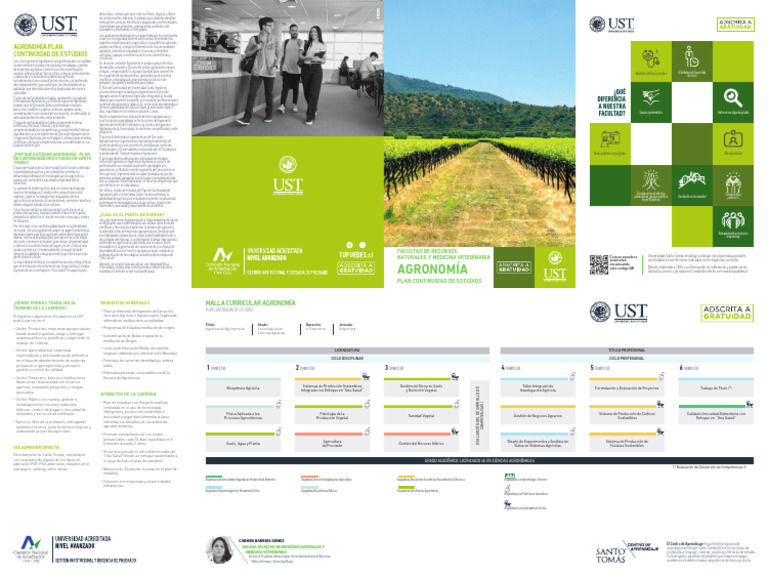 Agronomía: Plan de Continuidad UST | PDF | Agronomía | Agricultura