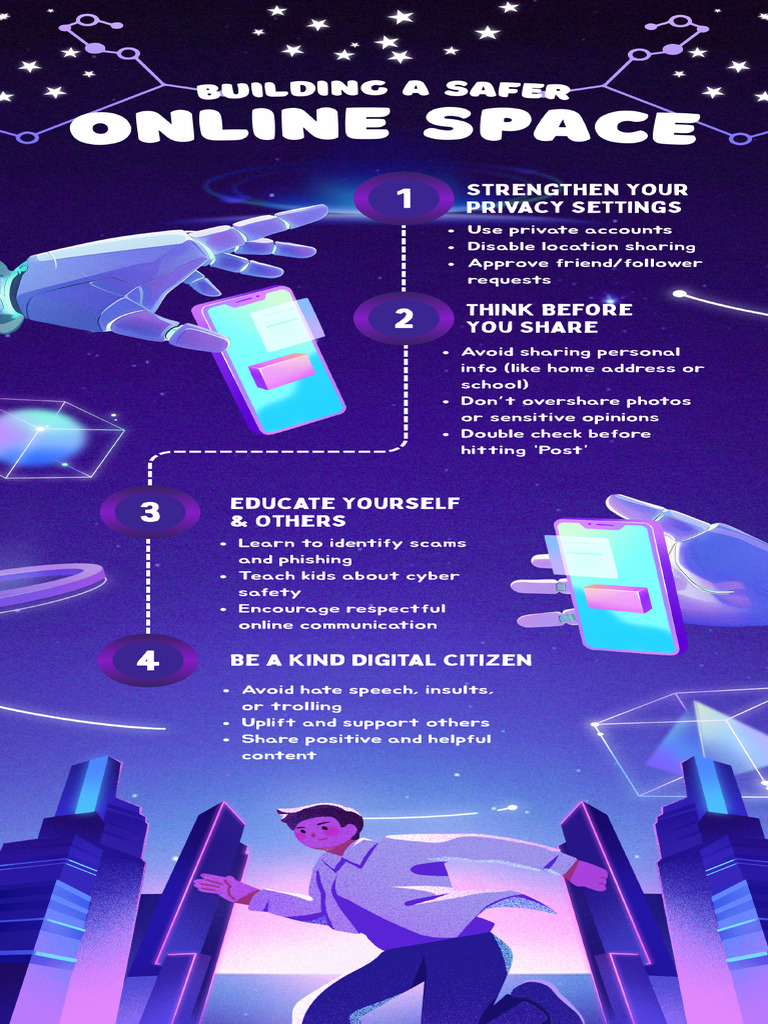 Blue and Purple Illustrated Online Safety Infographic - 20250826 ...