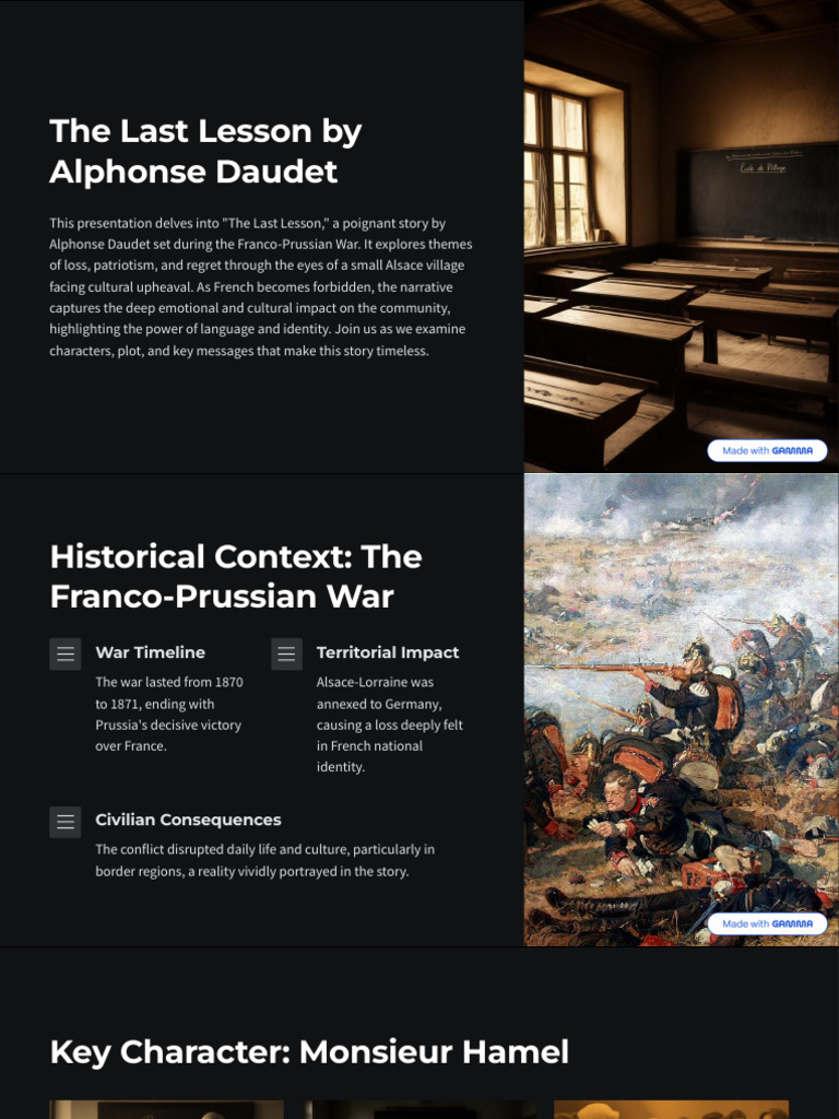 The Last Lesson By Alphonse Daudet Pdf