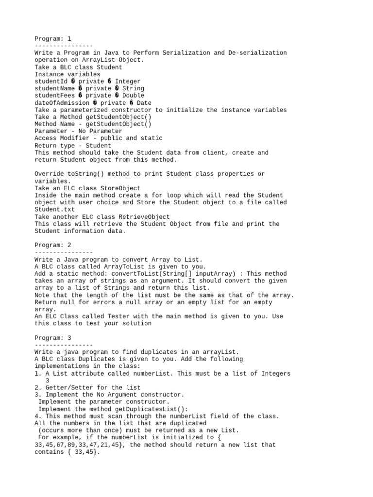 Batch 25 Task-21 | PDF | Method (Computer Programming) | Constructor ...