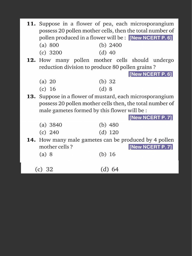 Sexual Reproduction Problems | PDF