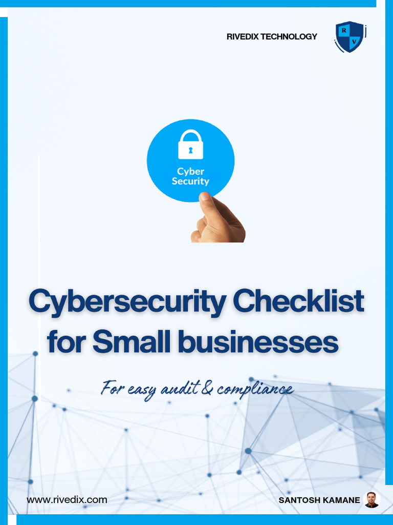 Cybersecurity Checklist For Small Business 1745901443 | PDF