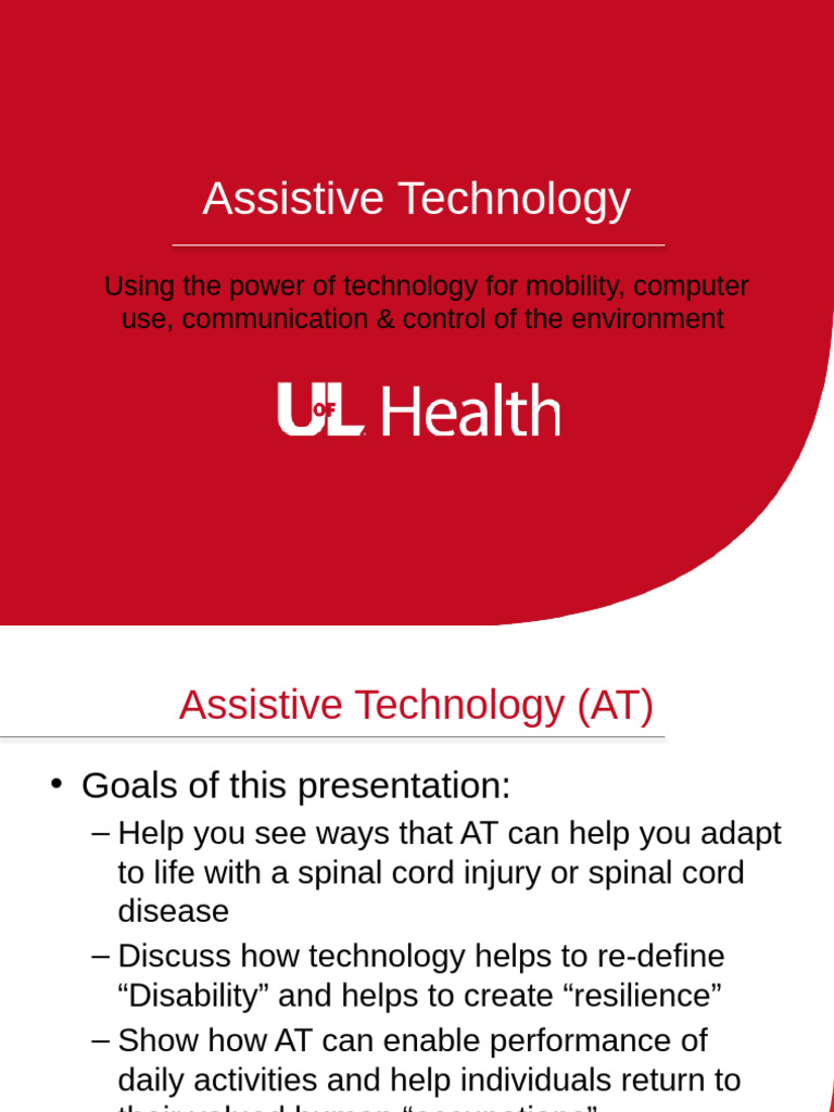 Enhancing Life with Assistive Technology | PDF