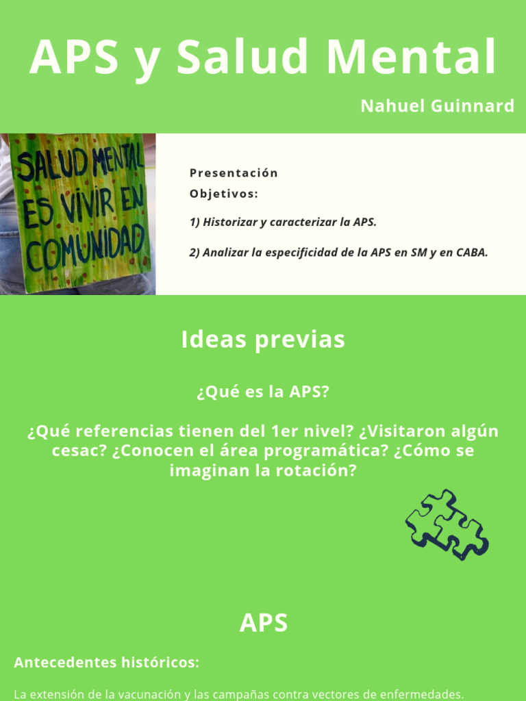 Clase APS y SM | PDF | Salud mental | Cuidado de la salud