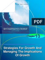 Chapter 13 Strategies For Growth and Managing The Implication of Growth