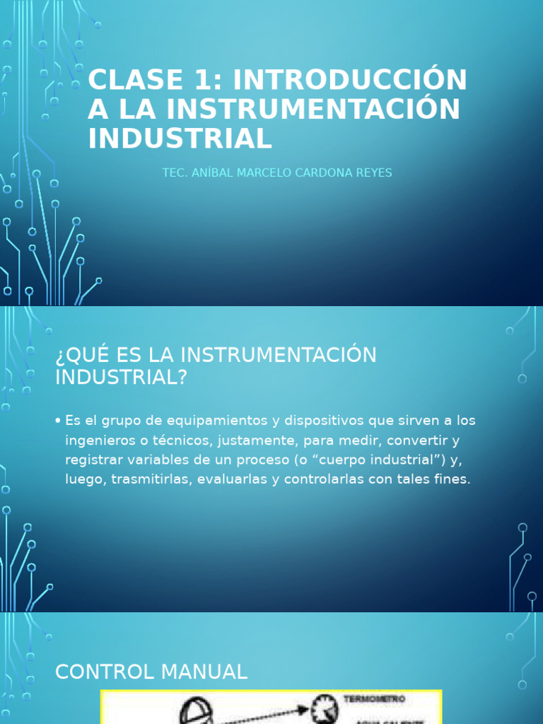 Introducción a la Instrumentación Industrial | PDF | Sistema de control ...