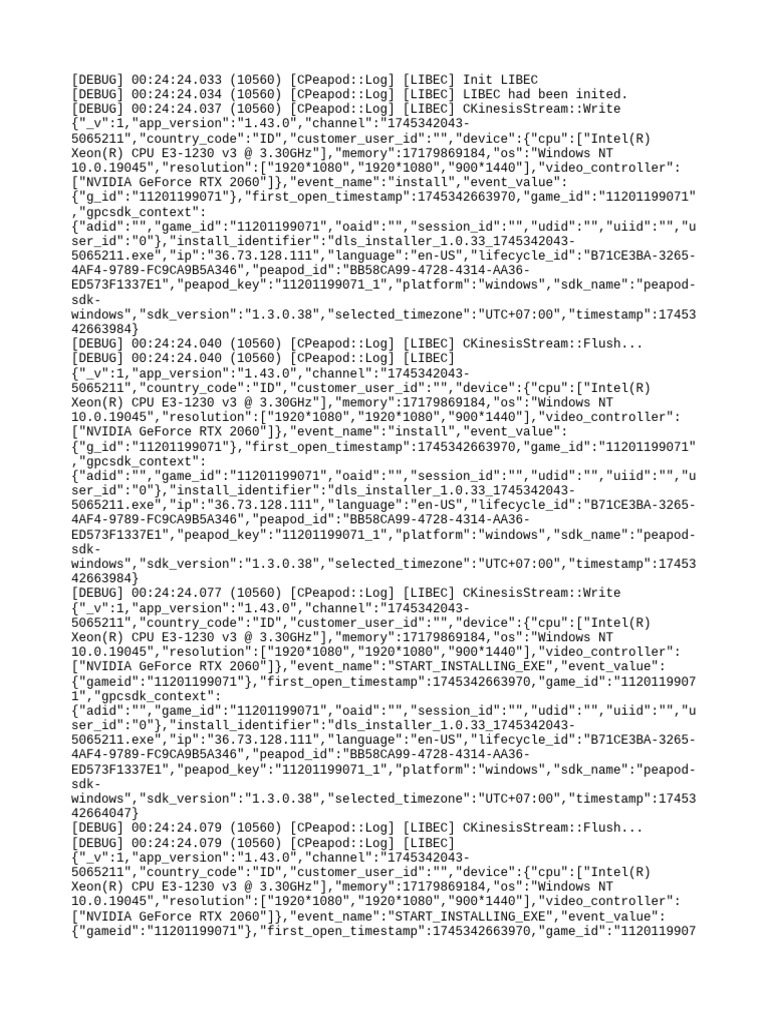 Windows Installation Event Logs | PDF | Windows Nt | Ibm Pc Compatibles