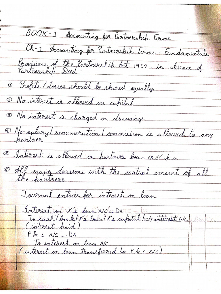 Accounts Book 1 Notes | PDF