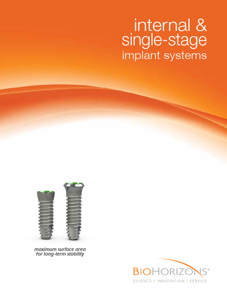 BioHorizons Implant Catalog Overview | PDF | Dental Implant