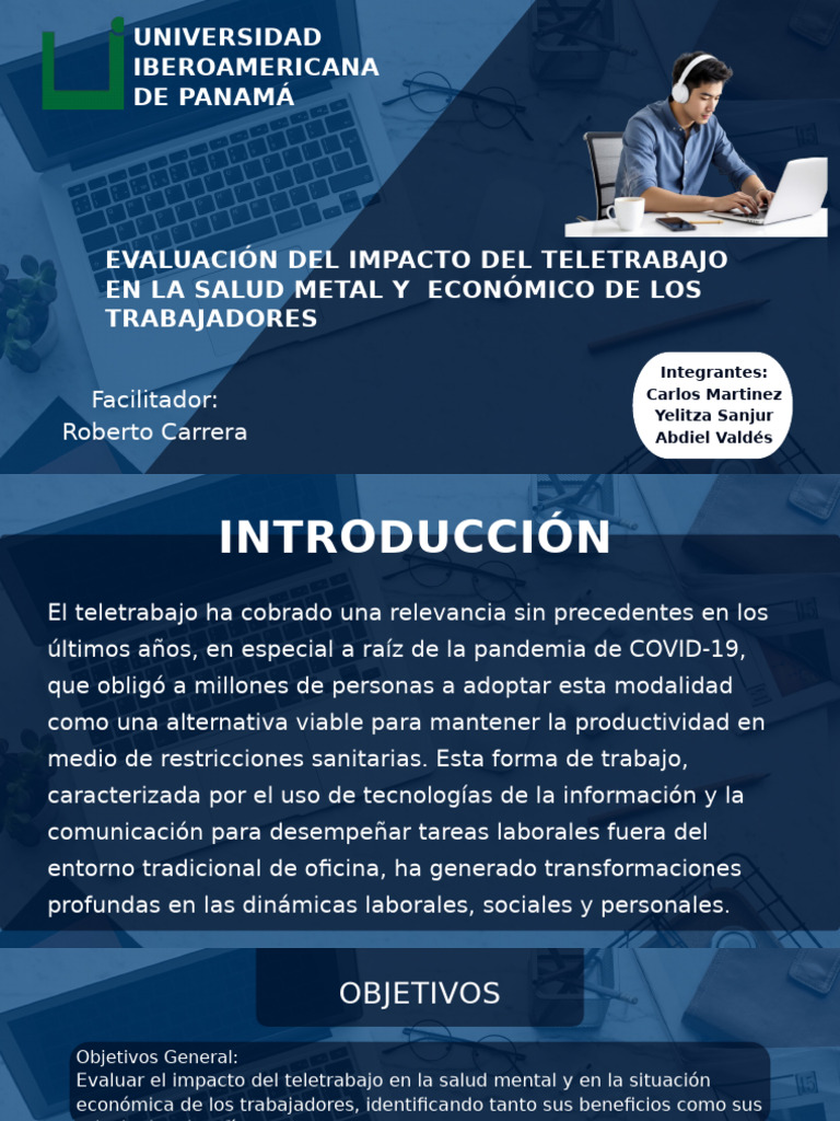 Impacto del Teletrabajo en Salud y Economía | PDF | Salud mental ...