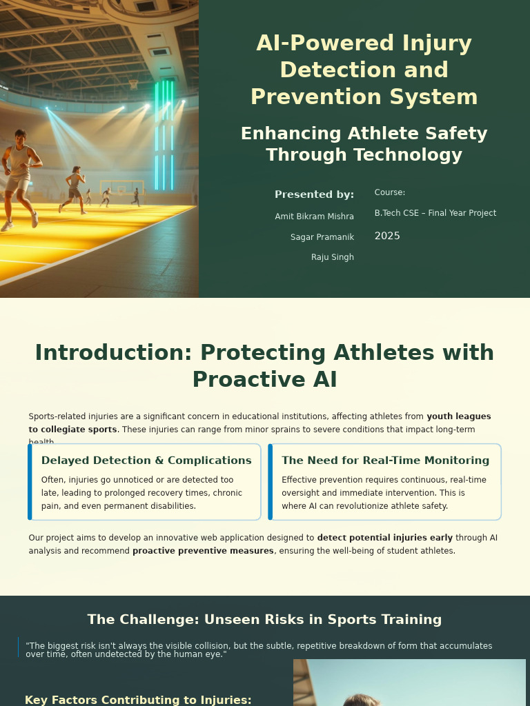 AI Injury Detection for Athletes | PDF | Artificial Intelligence ...