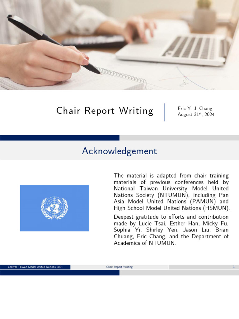 Chair Report Guidelines for CTMUN 2024 | PDF | Plagiarism | United Nations
