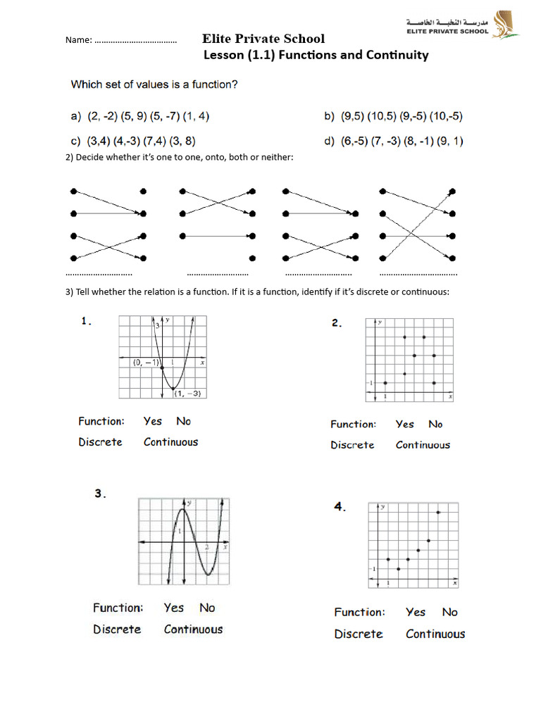 Worksheet 1 | PDF
