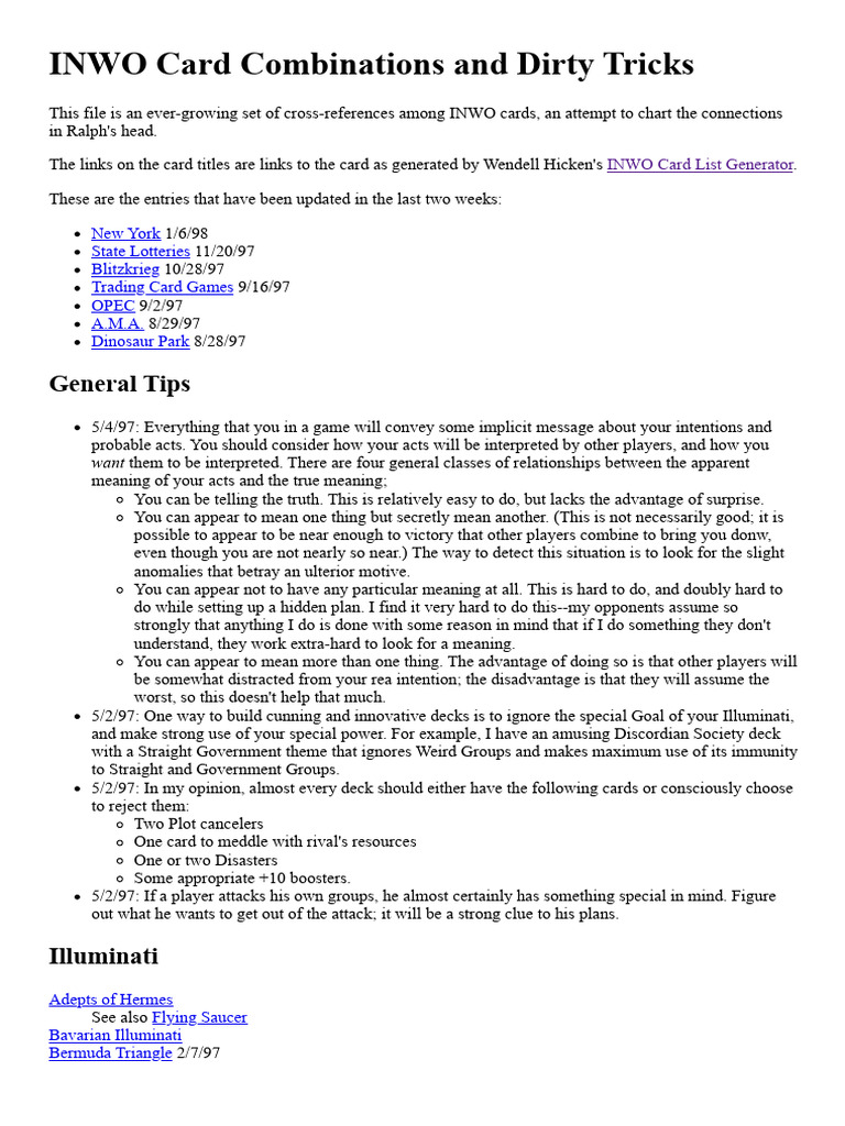 INWO Card Strategy Insights | PDF