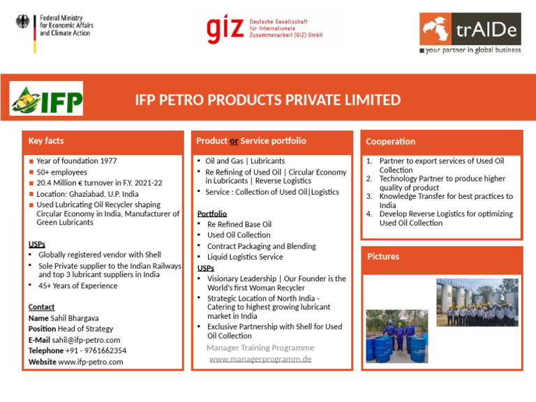 IFP Petro Products: Green Lubricants & Recycling | PDF