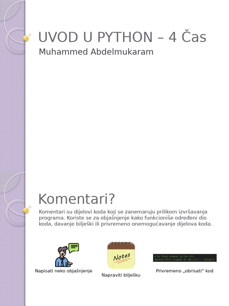 UVOD U PYTHON - 4 Čas | PDF