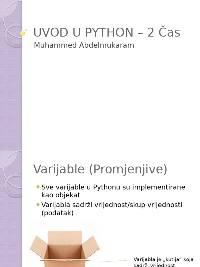 UVOD U PYTHON - 2 Čas | PDF
