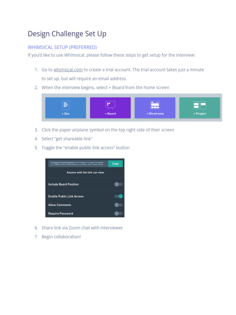Zoom Interview Setup Guide | PDF