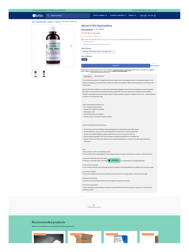 Xttrium 0.12% CHG Oral Rinse Benefits | PDF | Oral Hygiene | Medical ...