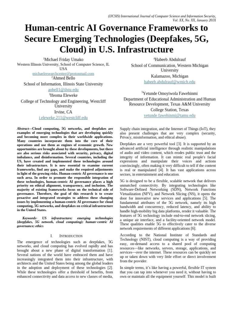 Human-Centric AI Governance for Tech Security | PDF | Cloud Computing ...