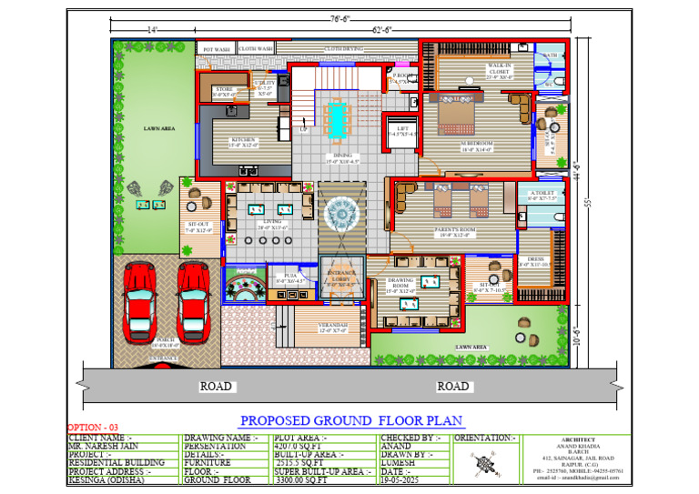 Residential Ground Floor Plan Layout | PDF | Room | Home