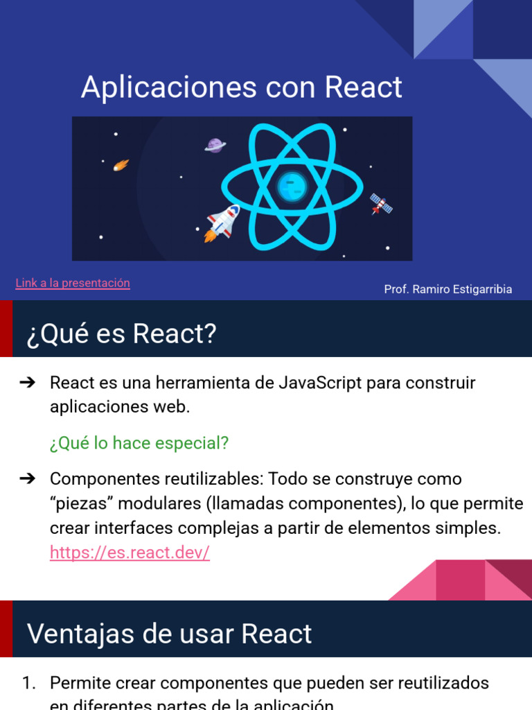 Aplicaciones Web con React y Vite | PDF | Aplicación movil | Informática