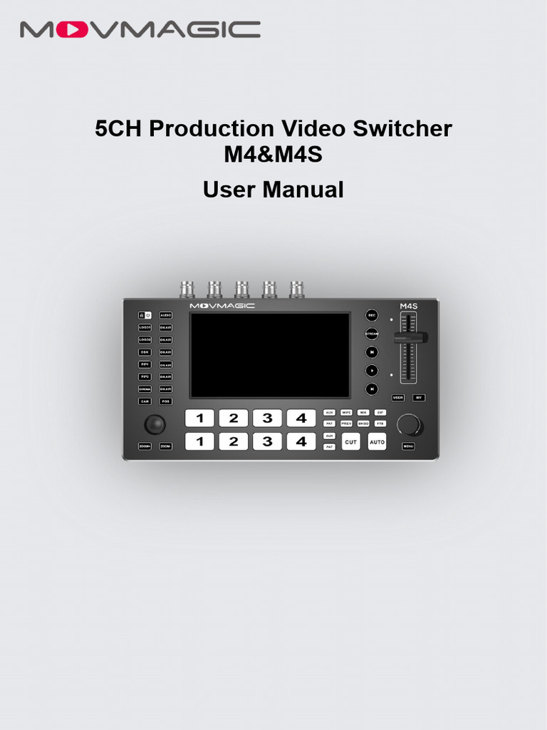 M4S File Overview for Video Switcher | PDF | Hdmi | Video