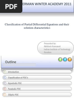 10 Indo-German Winter Academy 2011: Classification of Partial Differential Equations and Their Solution Characteristics