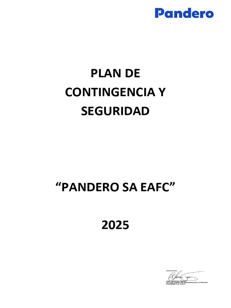 Plan de Contingencia y Seguridad 2025 | PDF | Primeros auxilios | Herida