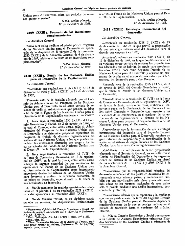 A Res 2411 (Xxiii) - Es | PDF