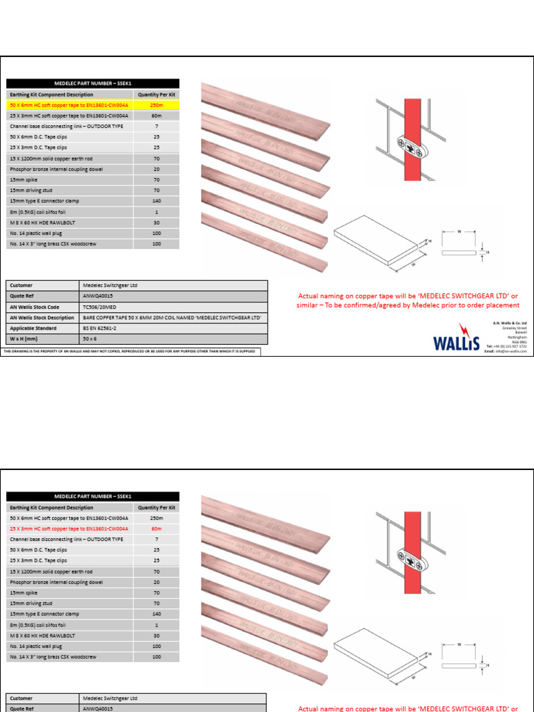 10 TDS Earthing Material | PDF | Screw | Copper