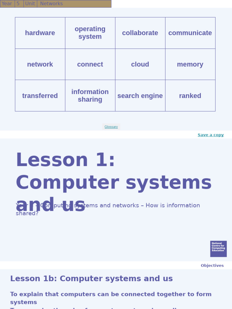 Year 5 Computing: Computer Systems Overview | PDF | Vehicle Technology ...