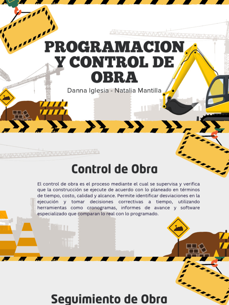 Control y Seguimiento de Obras | PDF