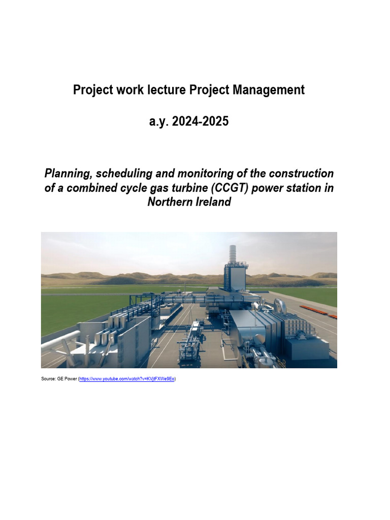 Project Work Assignment PM 24-25 FV | PDF | Gas Technologies | Gases