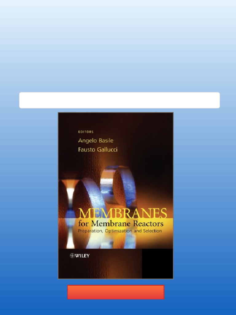 Membranes For Membrane Reactors Preparation Optimization and Selection ...