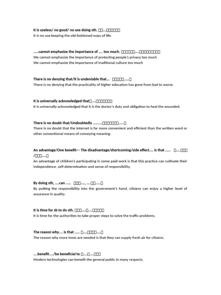 Essential English Expressions for Clarity | PDF