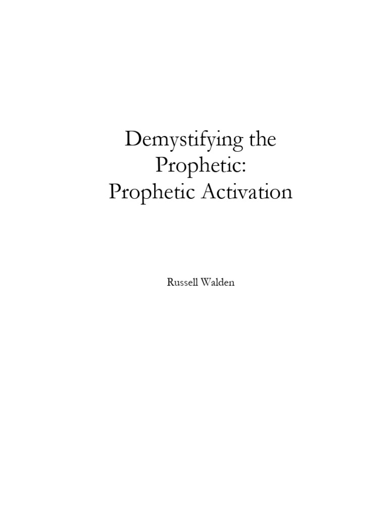 Prophetic Activation Guide | PDF | Prophecy | Gospel Of John