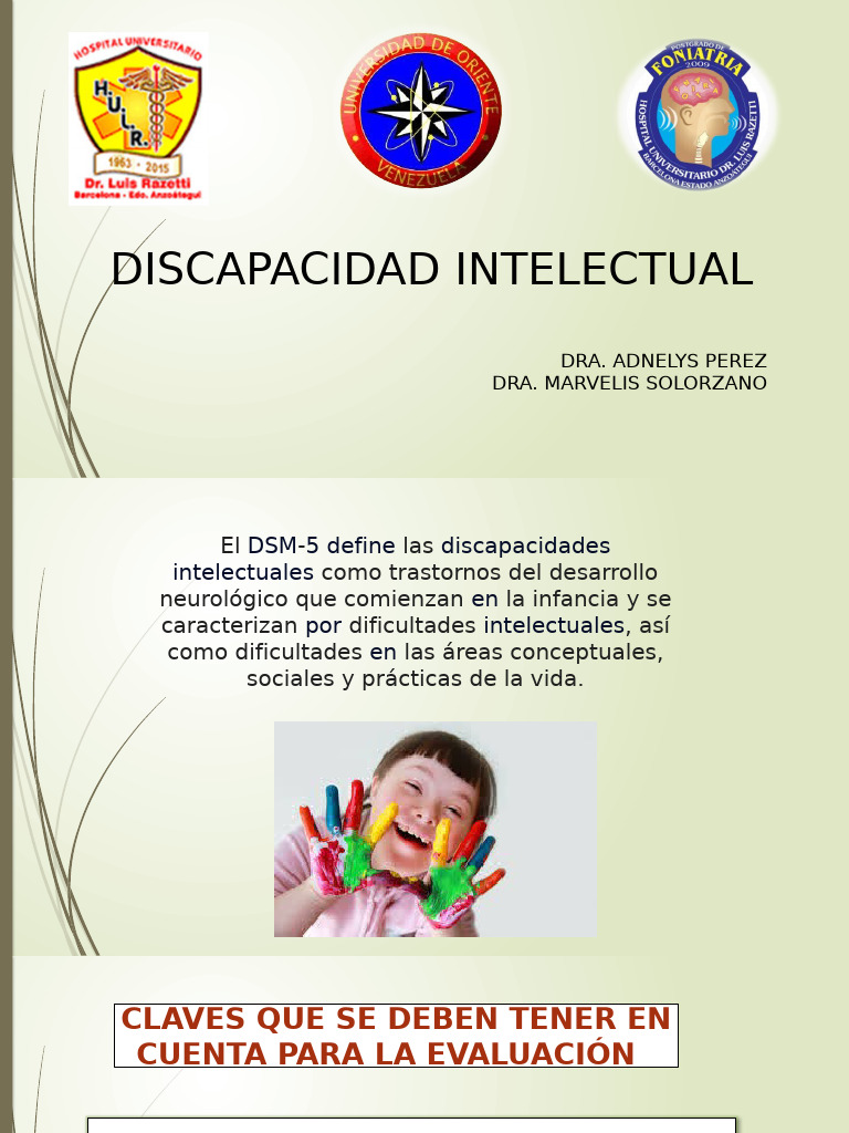 Evaluación y Tratamiento de Discapacidad Intelectual | PDF ...