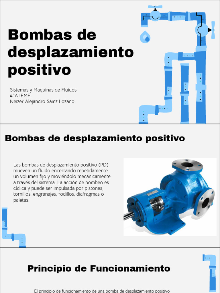 Bombas De Desplazamiento Positivo Tipos Y Funcionamiento Pdf Bomba 