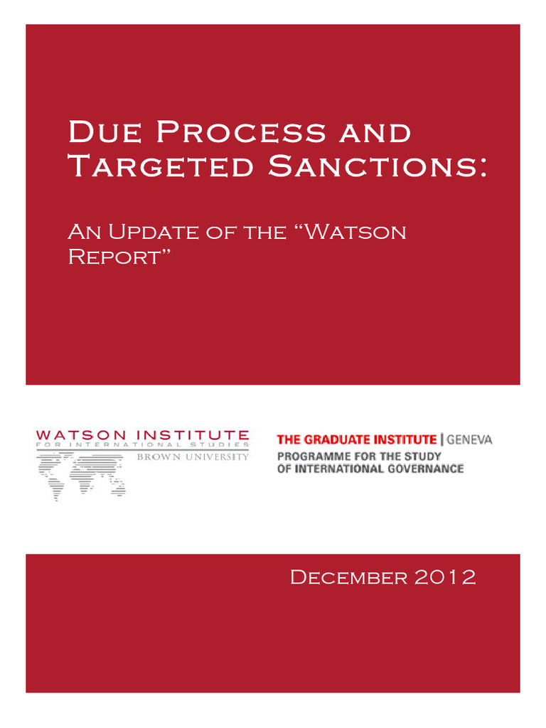 Biersteker - Watson Report Update 12 - 12 | PDF | International ...