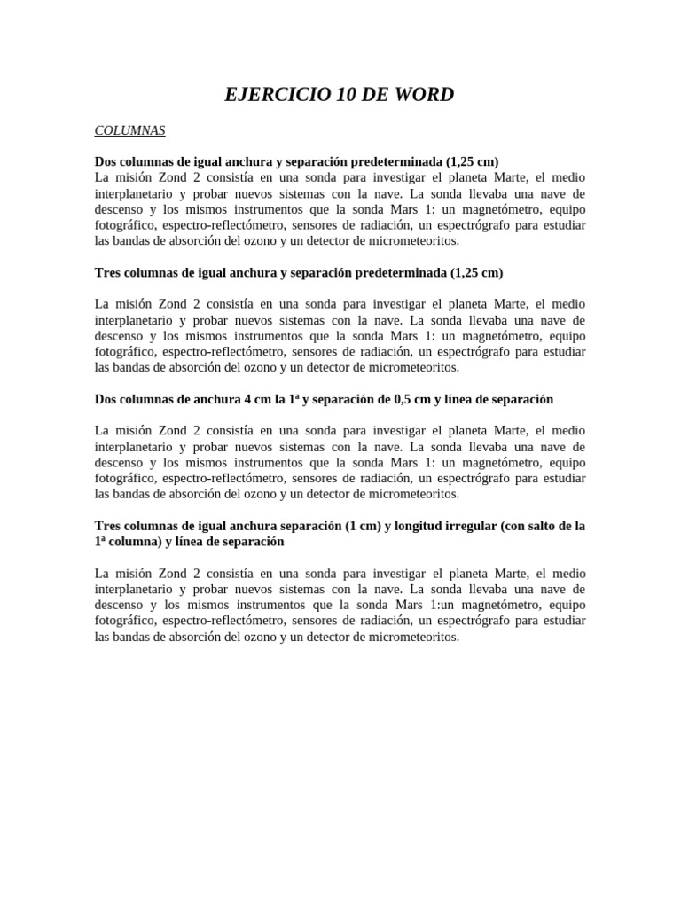 Misión Zond 2: Sonda Marte y Equipos | PDF