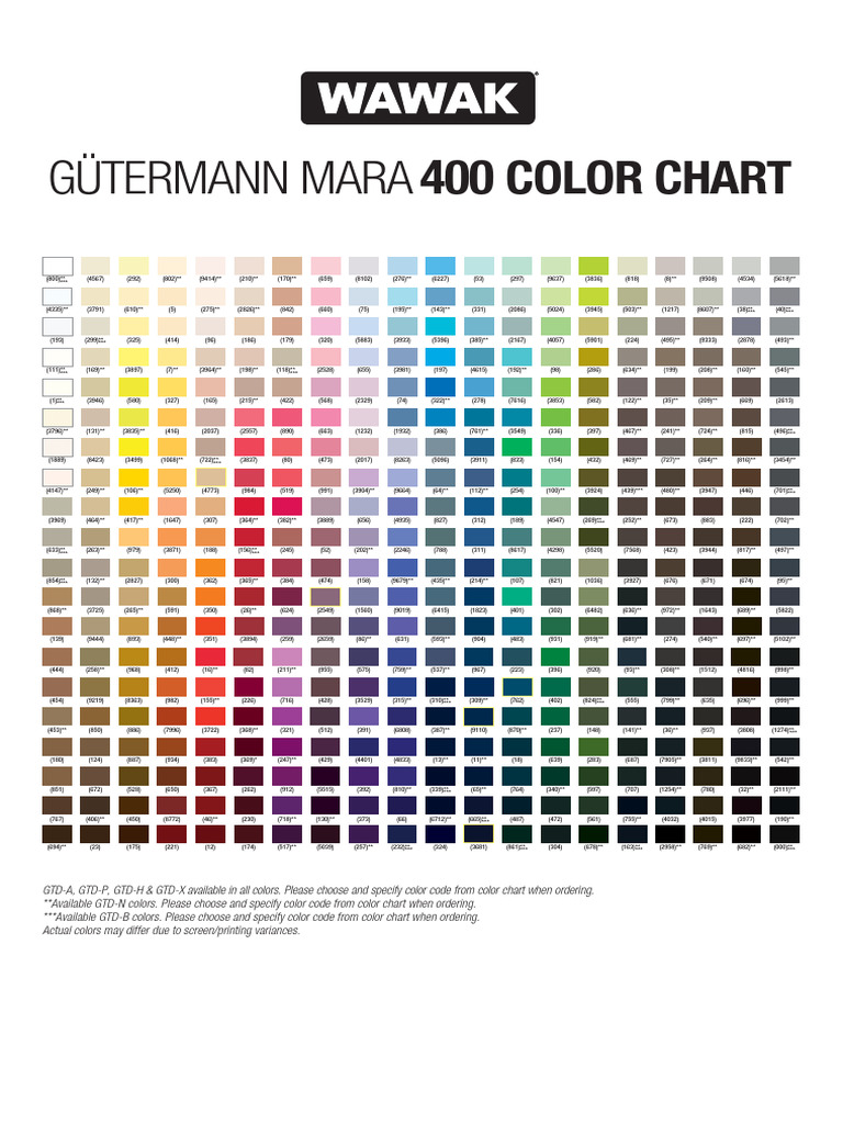 Color Chart | PDF