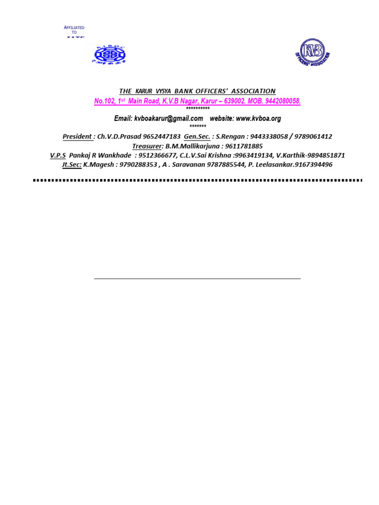 KVBOA CIR - NO.07. Dt. 29.07.2024. | PDF | Private Sector | Financial ...