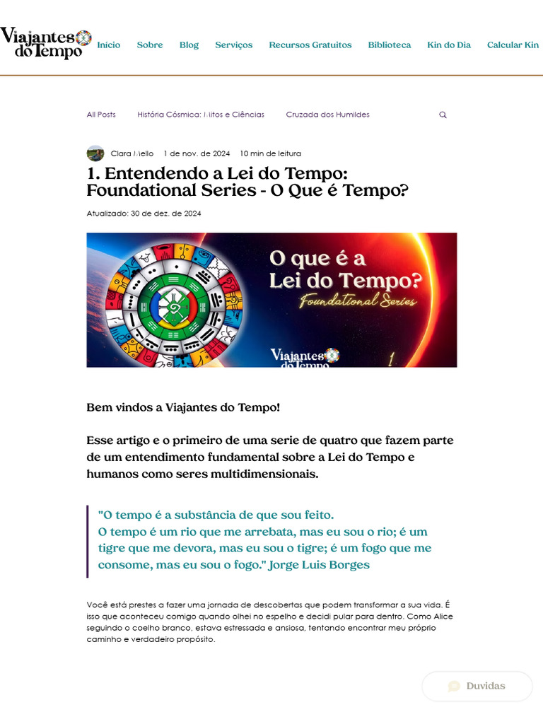 Entendendo a Lei Do Tempo_ Foundational Series - O Que e Tempo | PDF ...